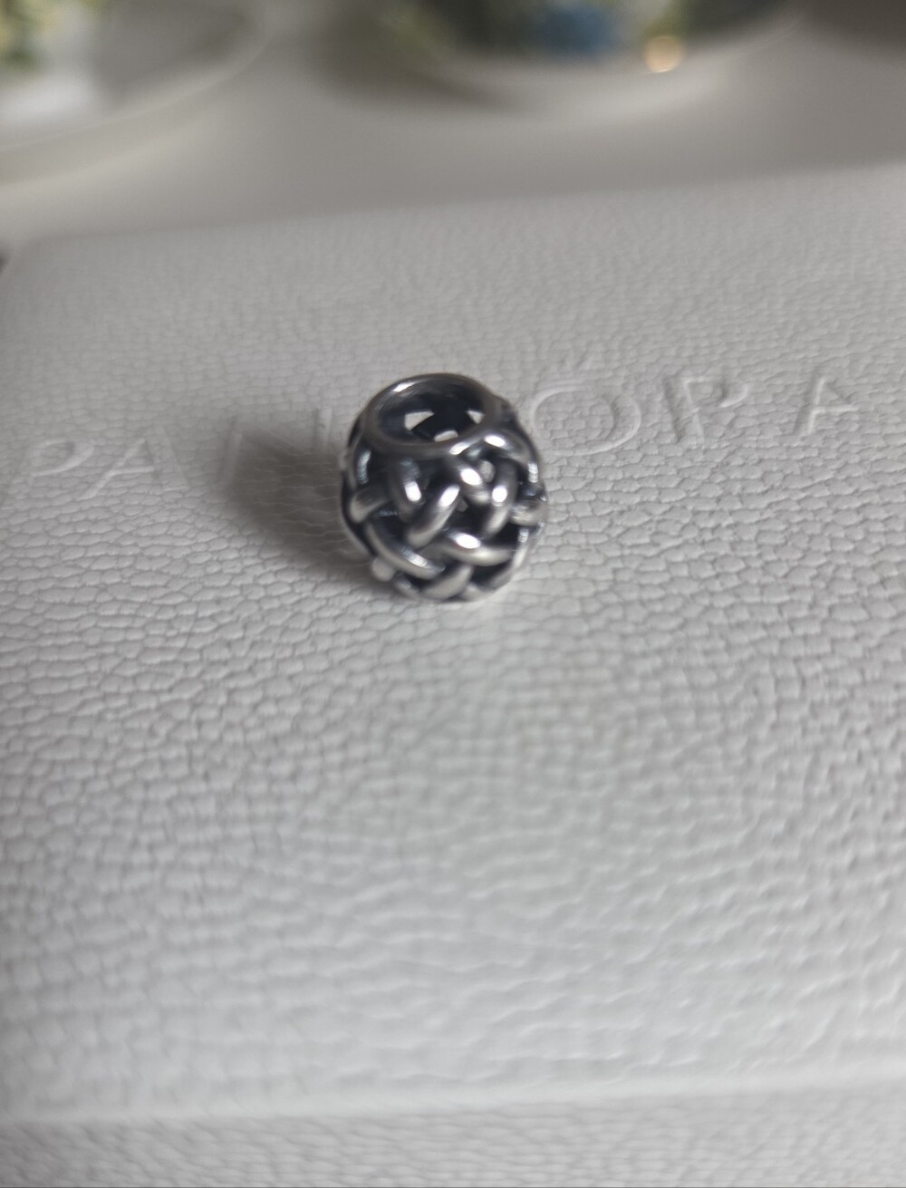 Pandora Silver Openwork Knot Charm - Silver